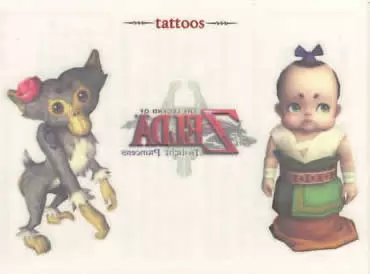 Zelda - Twilight Princess - Zelda Logo, Female Monkey, Malo