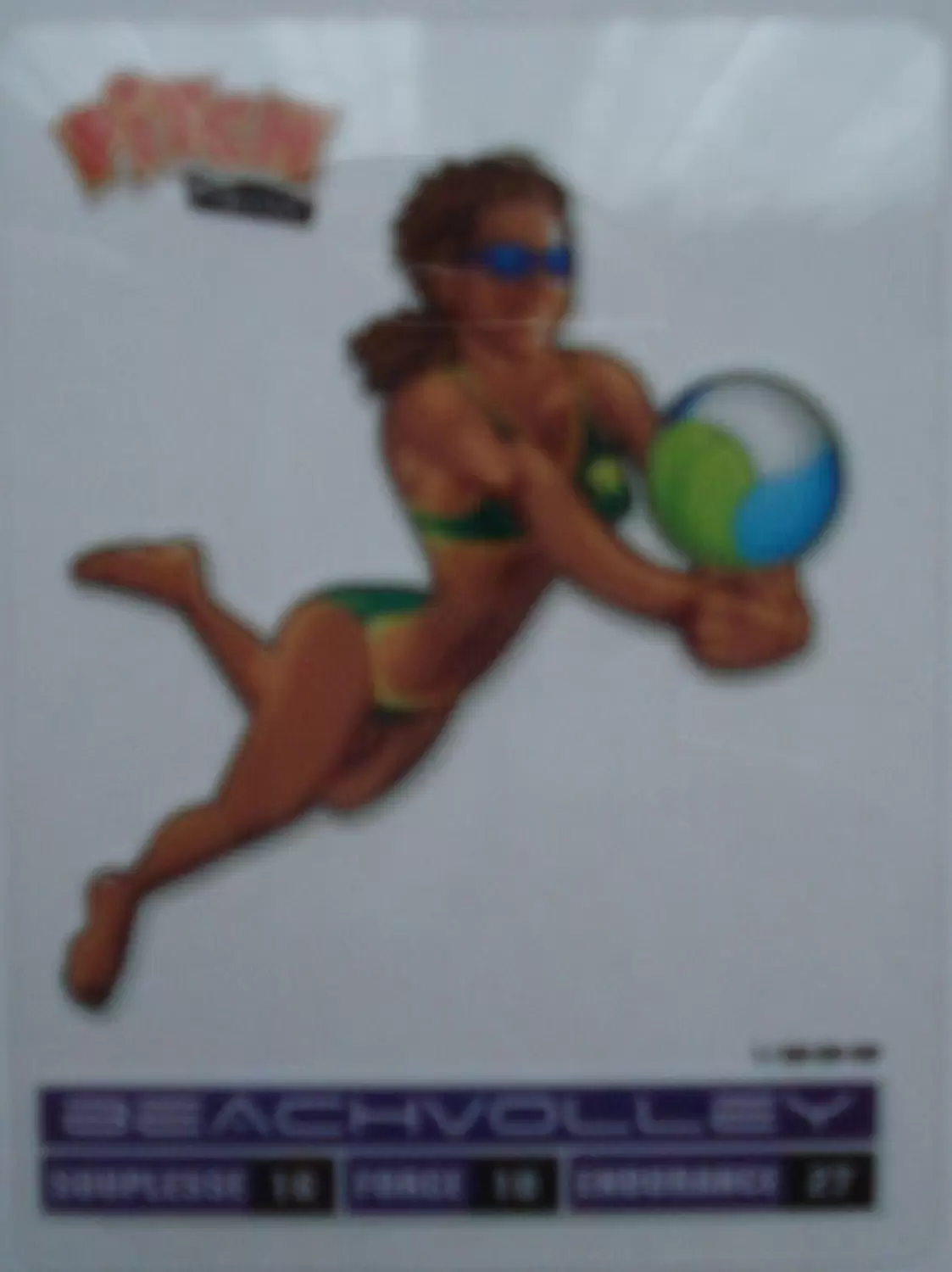 Cartes Pitch Team Sports 2012 - Beach Volley Carte transparente