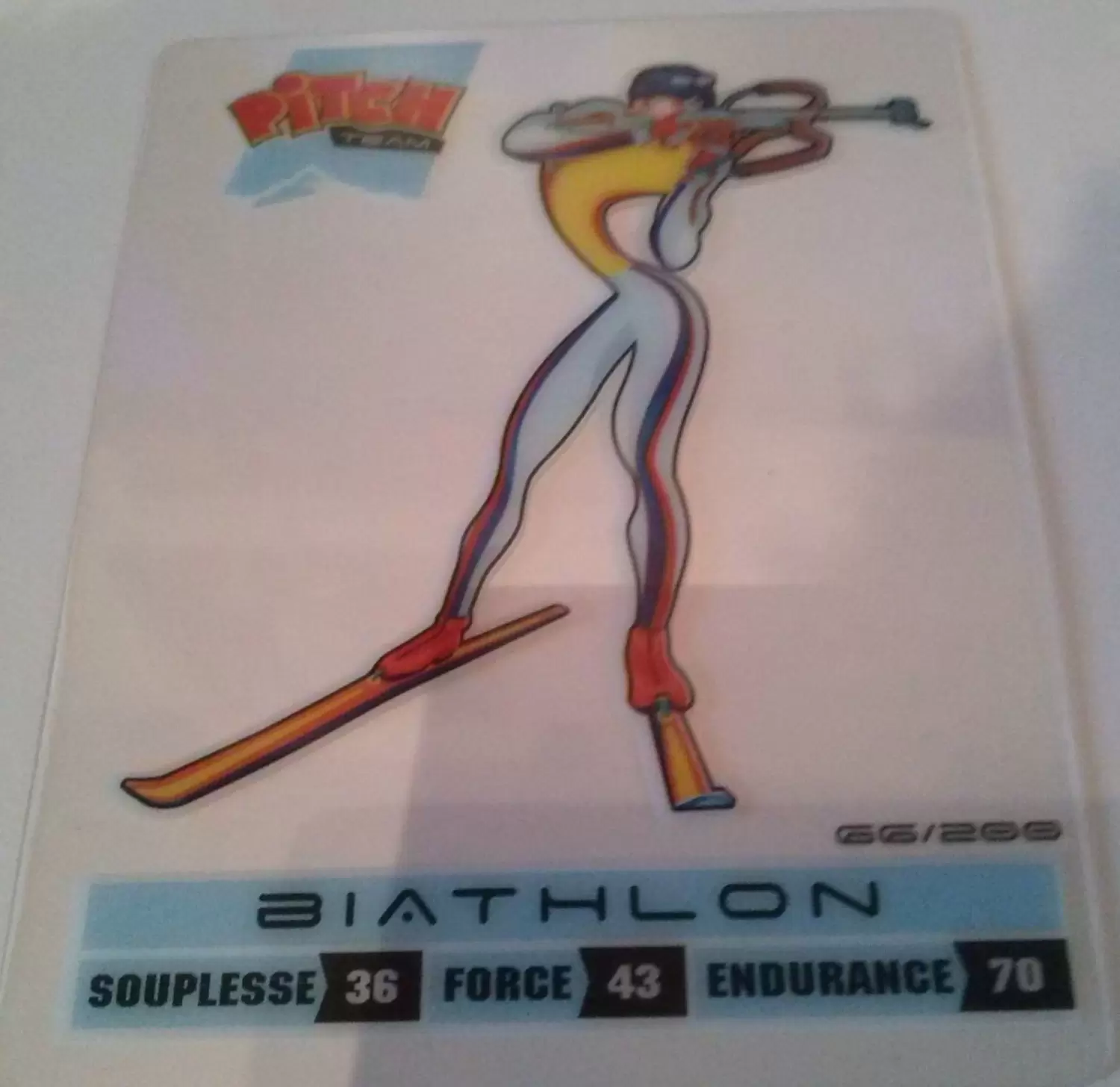 Cartes Pitch Team Sports 2012 - Biathlon Carte Transparente