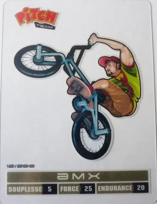 Cartes Pitch Team Sports 2012 - BMX Carte transparente