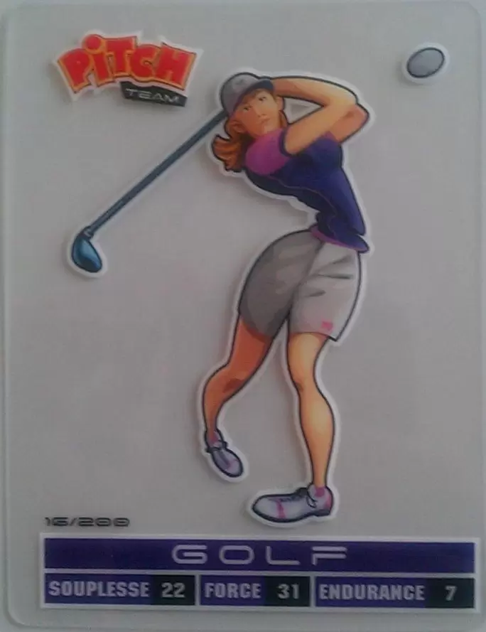 Cartes Pitch Team Sports 2012 - Golf Carte transparente