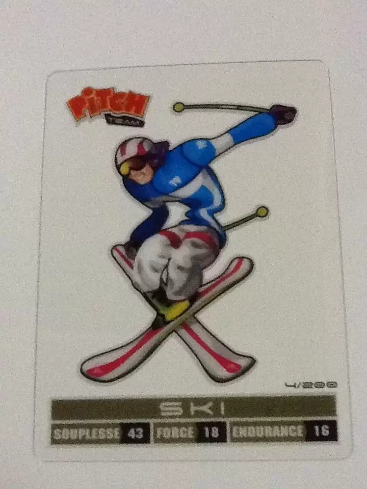 Cartes Pitch Team Sports 2012 - Ski Carte transparente