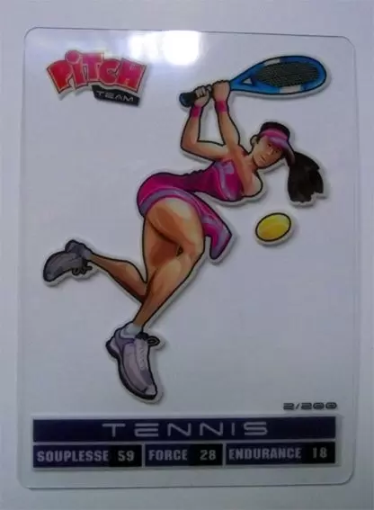 Cartes Pitch Team Sports 2012 - Tennis Carte transparente