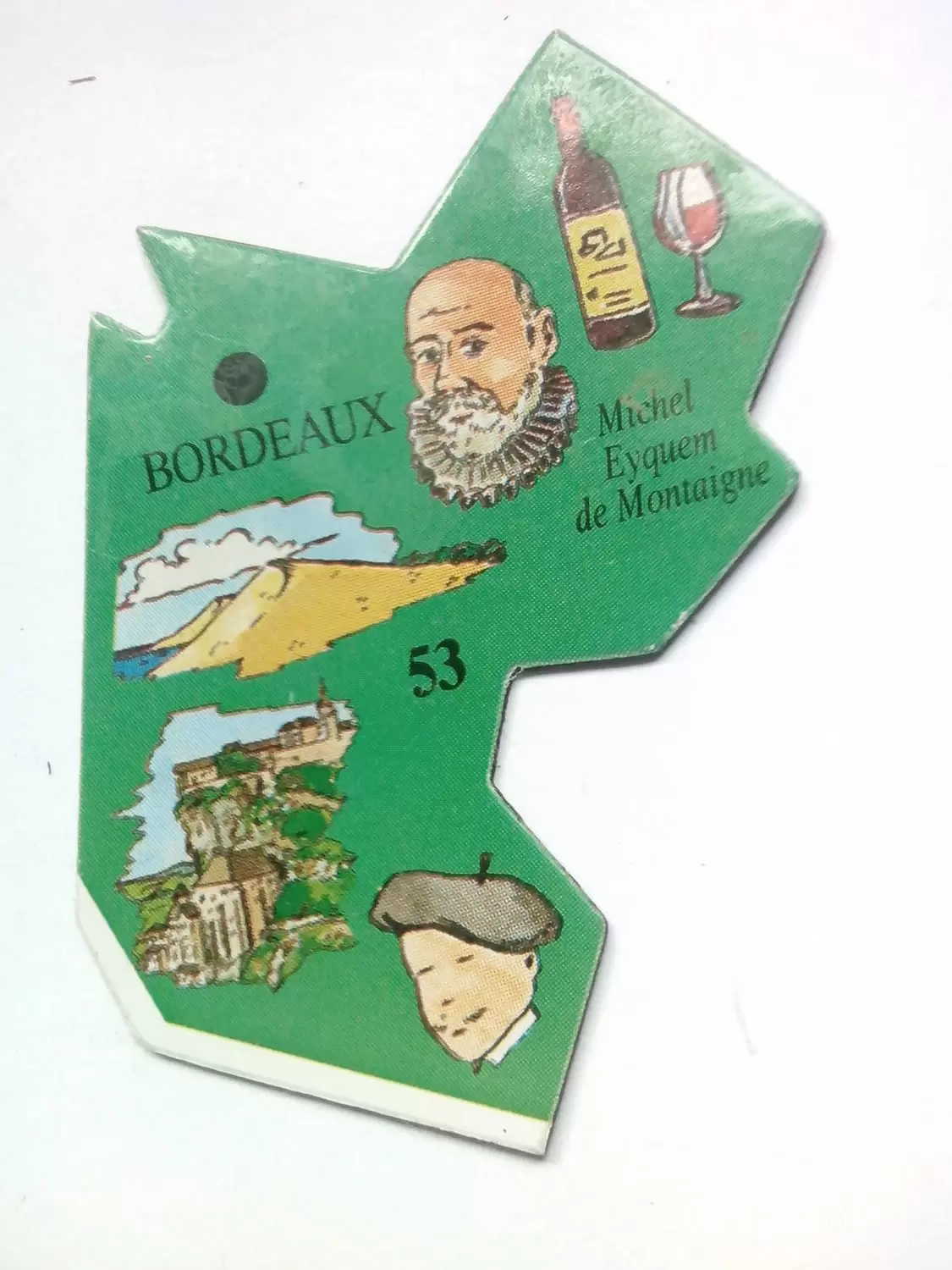 Magnets Le Gaulois - Carte de l\'Europe - Bordeaux