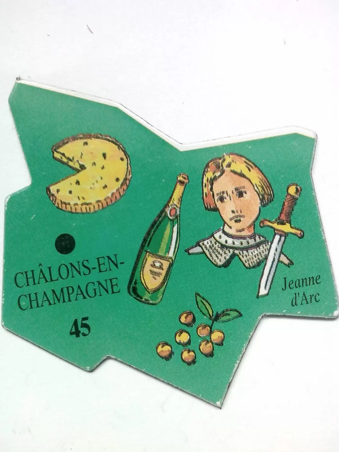 Magnets Le Gaulois - Carte de l\'Europe - Châlons-en-Champagne