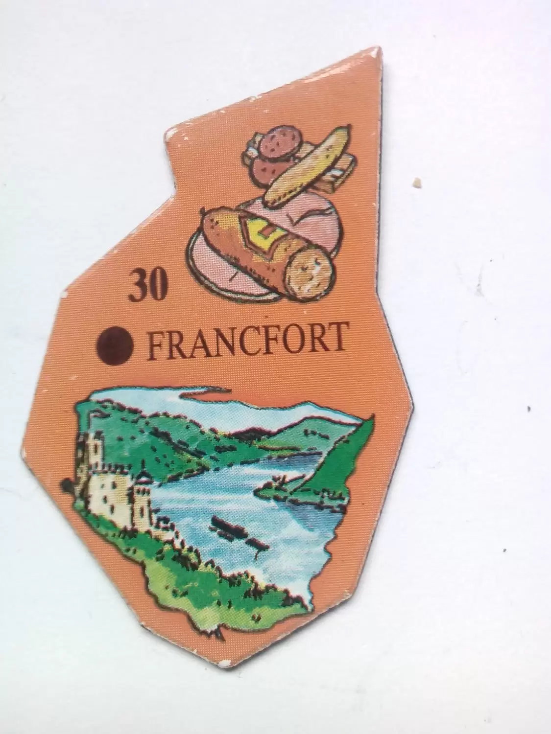 Magnets Le Gaulois - Carte de l\'Europe - Francfort