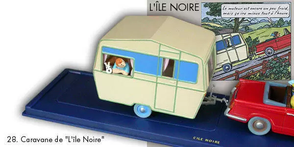 En voiture Tintin - Editions Atlas - La caravane de l\' île Noire