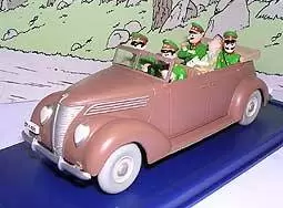 En voiture Tintin - Editions Atlas - La Ford V8 décapotable du Sceptre d\'Ottokar