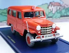 En voiture Tintin - Editions Atlas - La Jeep Willys-Overland des pompiers de l\' Affaire Tournesol
