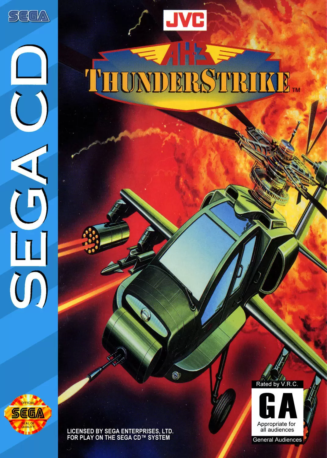 Jeux SEGA Mega CD - AH-3 Thunderstrike
