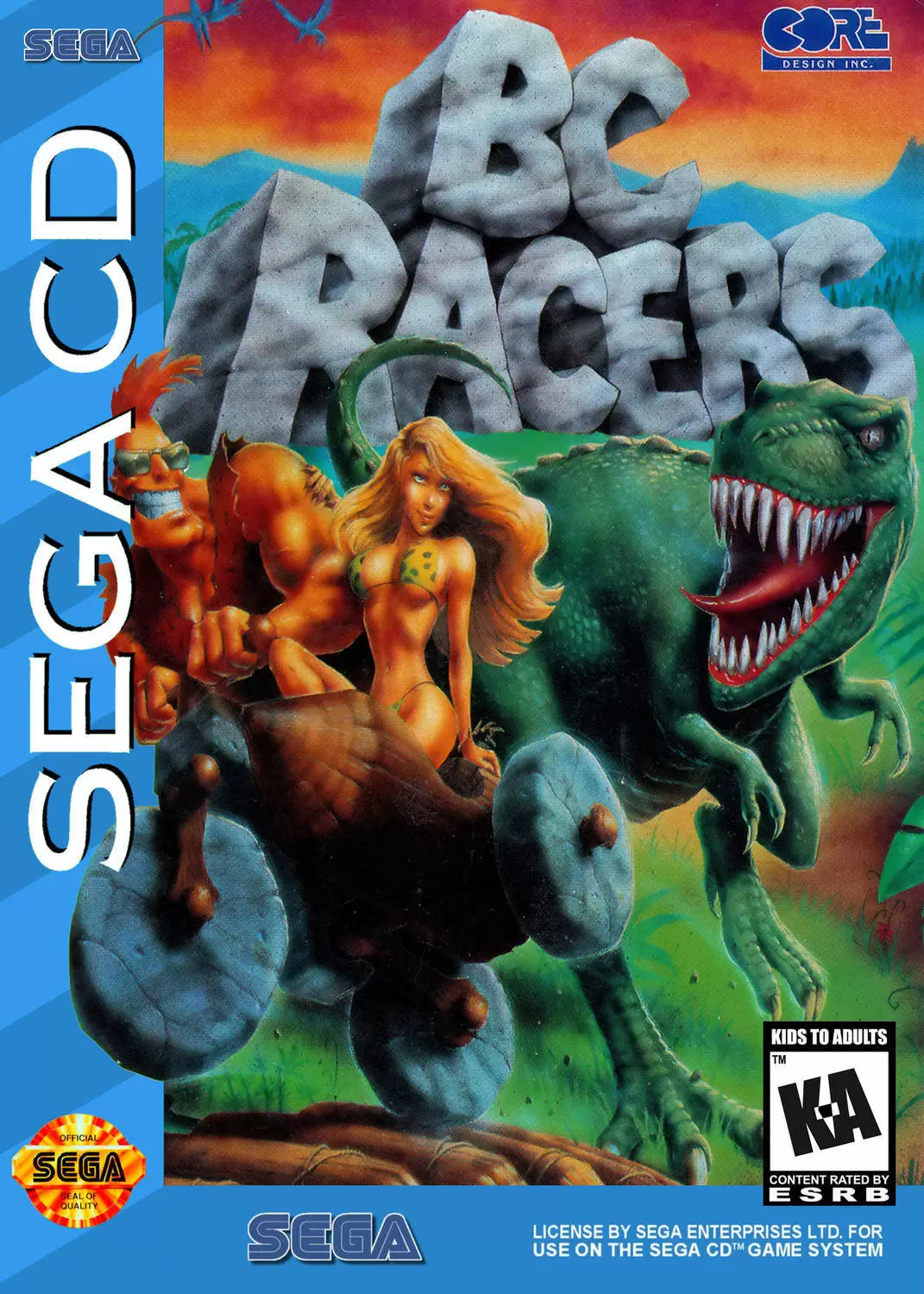 SEGA Mega CD Games - BC Racers