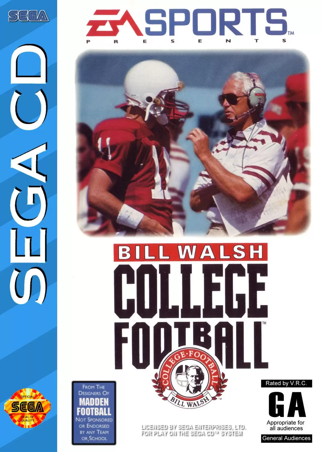 SEGA Mega CD Games - Bill Walsh College Football