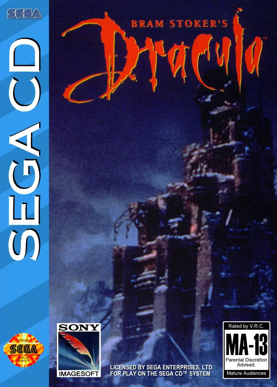 Jeux SEGA Mega CD - Bram Stoker\'s Dracula