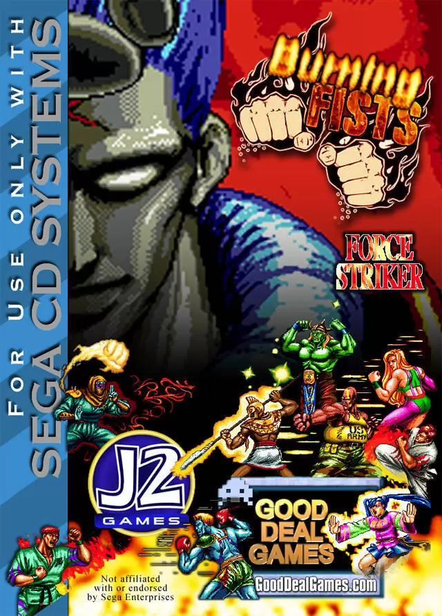 SEGA Mega CD Games - Burning Fists: Force Striker