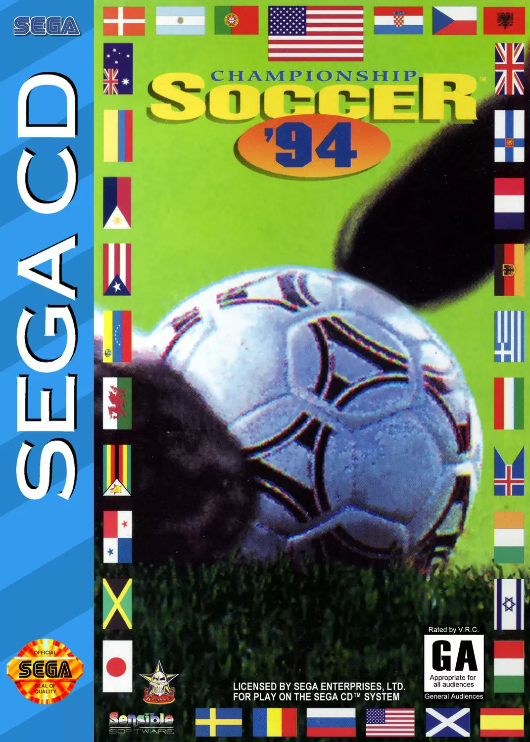 SEGA Mega CD Games - Championship Soccer \'94