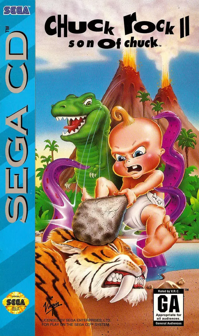 SEGA Mega CD Games - Chuck Rock II: Son of Chuck