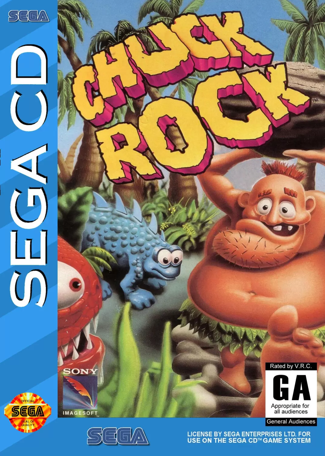 SEGA Mega CD Games - Chuck Rock