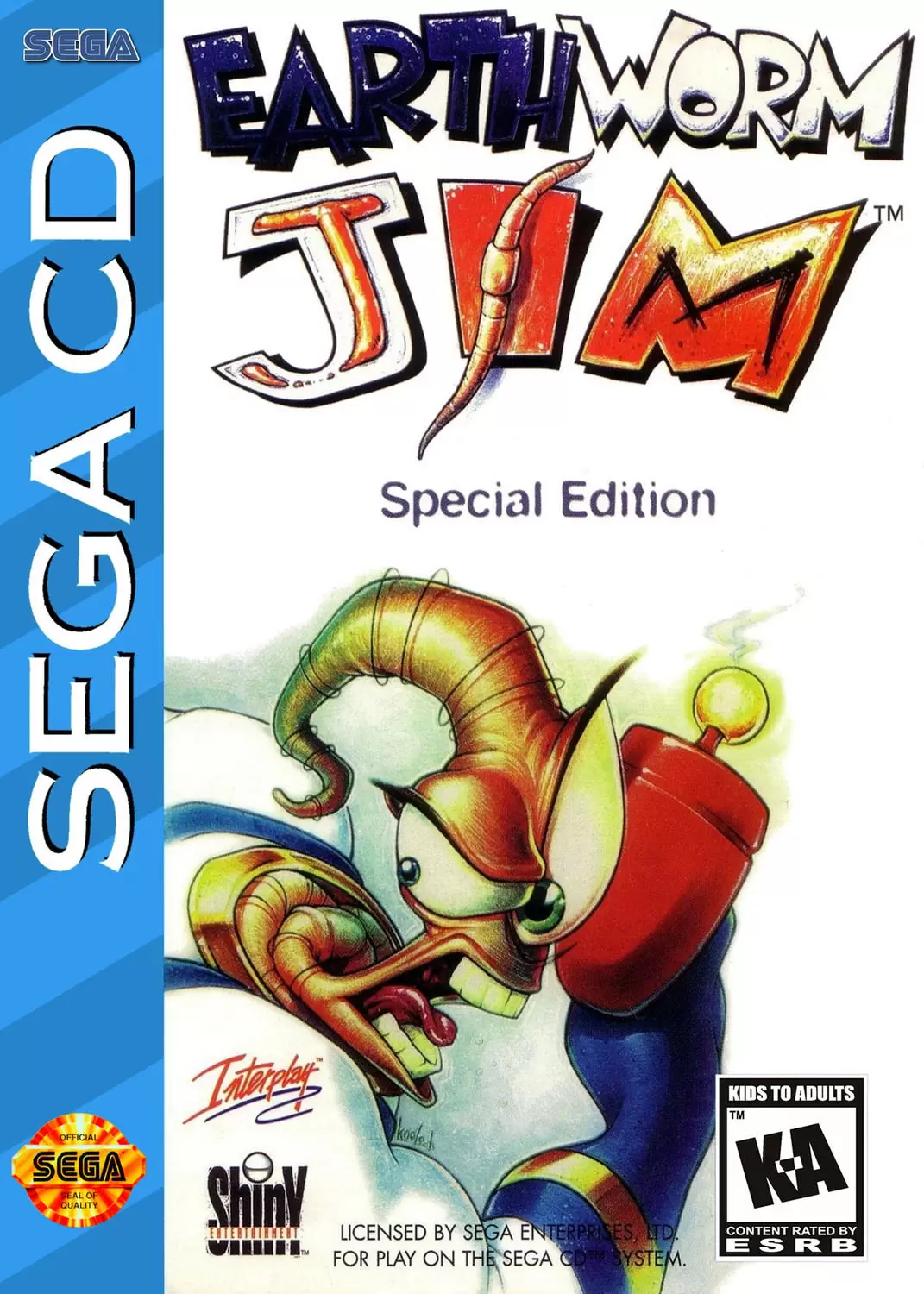 SEGA Mega CD Games - Earthworm Jim Special Edition