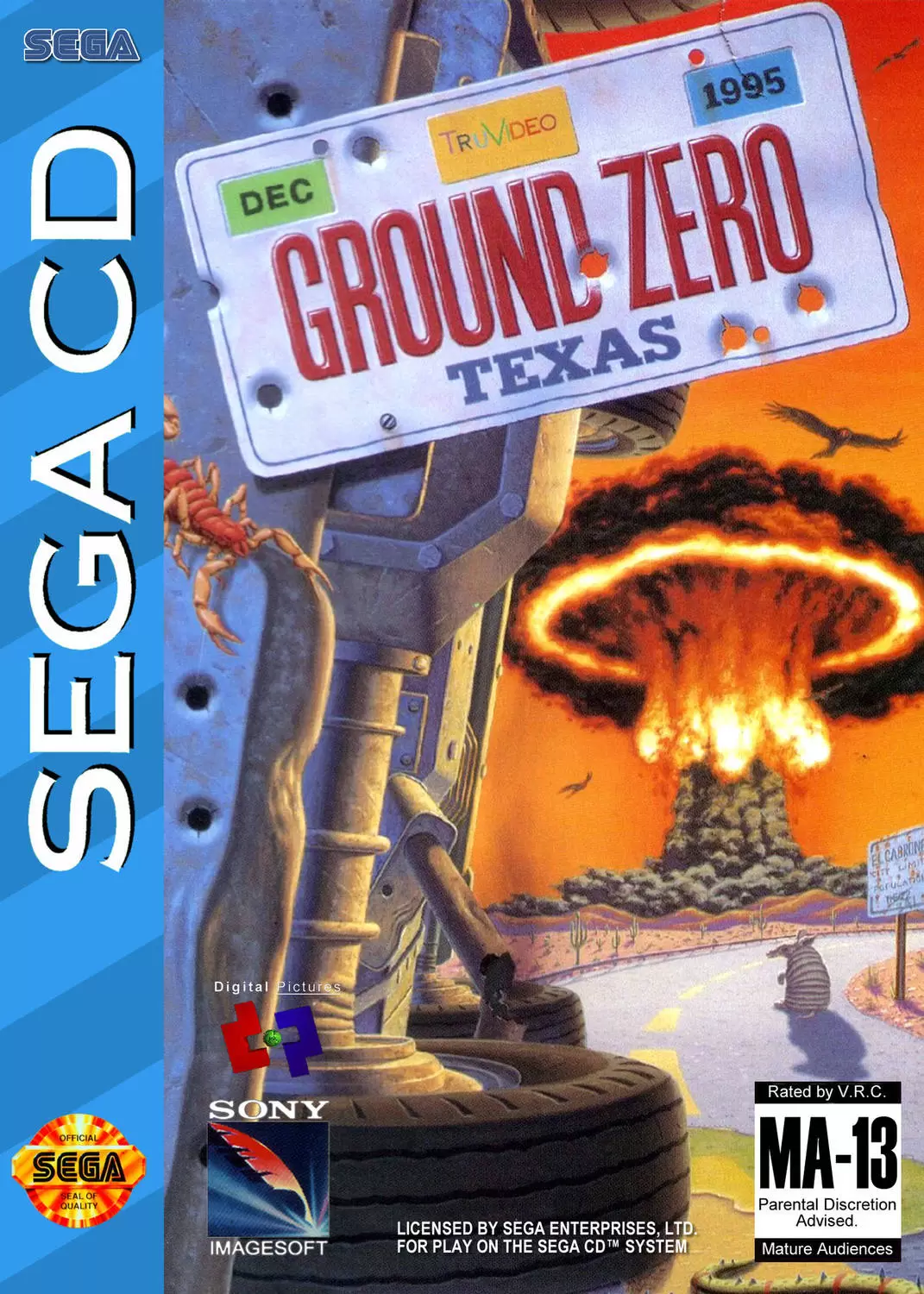 SEGA Mega CD Games - Ground Zero: Texas