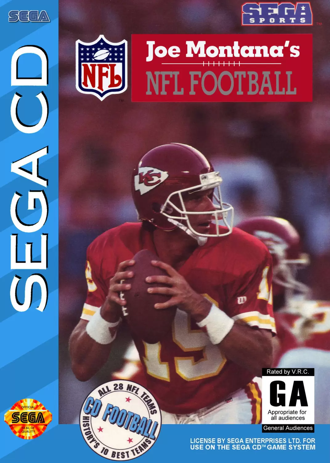 SEGA Mega CD Games - Joe Montana\'s NFL Football