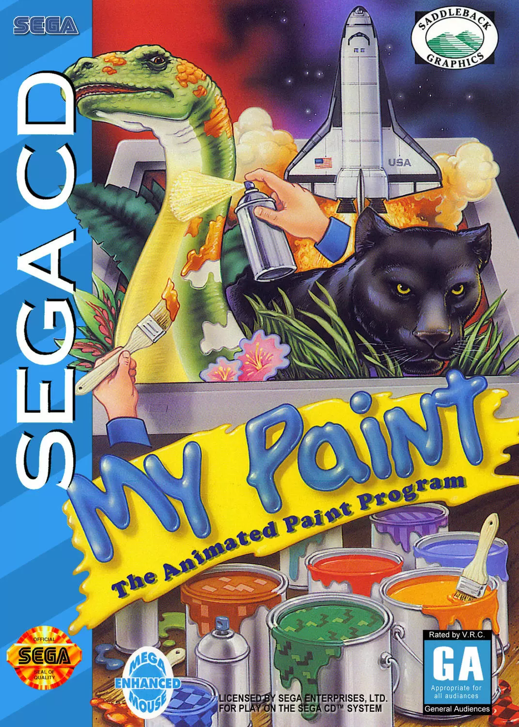 SEGA Mega CD Games - My Paint: The Animated Paint Program