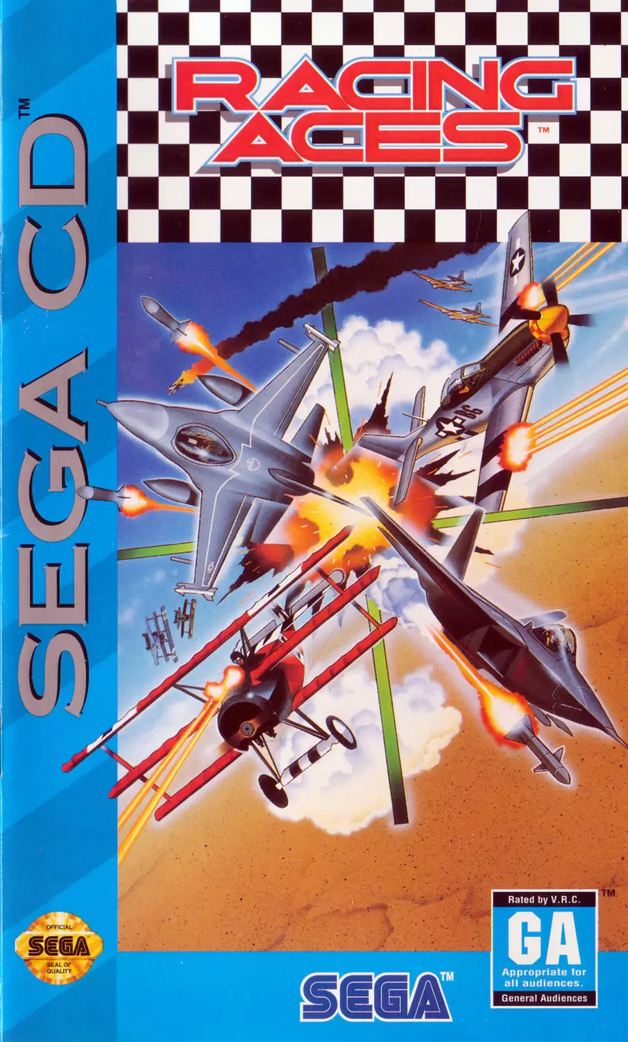 US - American SEGA CD Games - Racing Aces