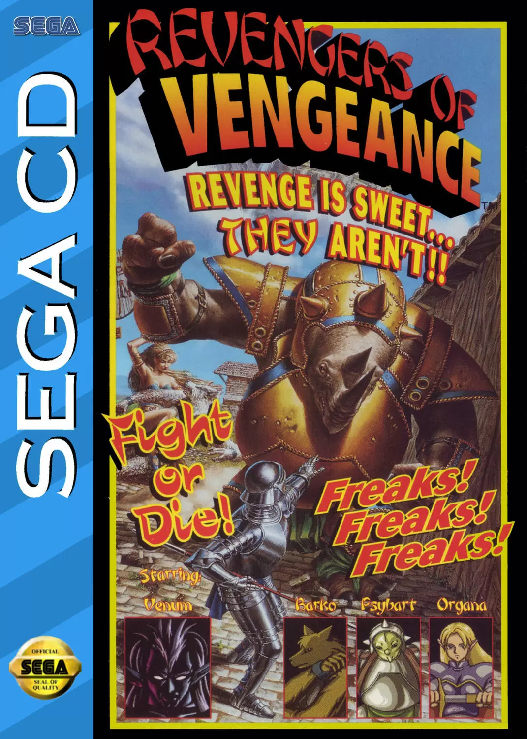 US - American SEGA CD Games - Revengers of Vengeance
