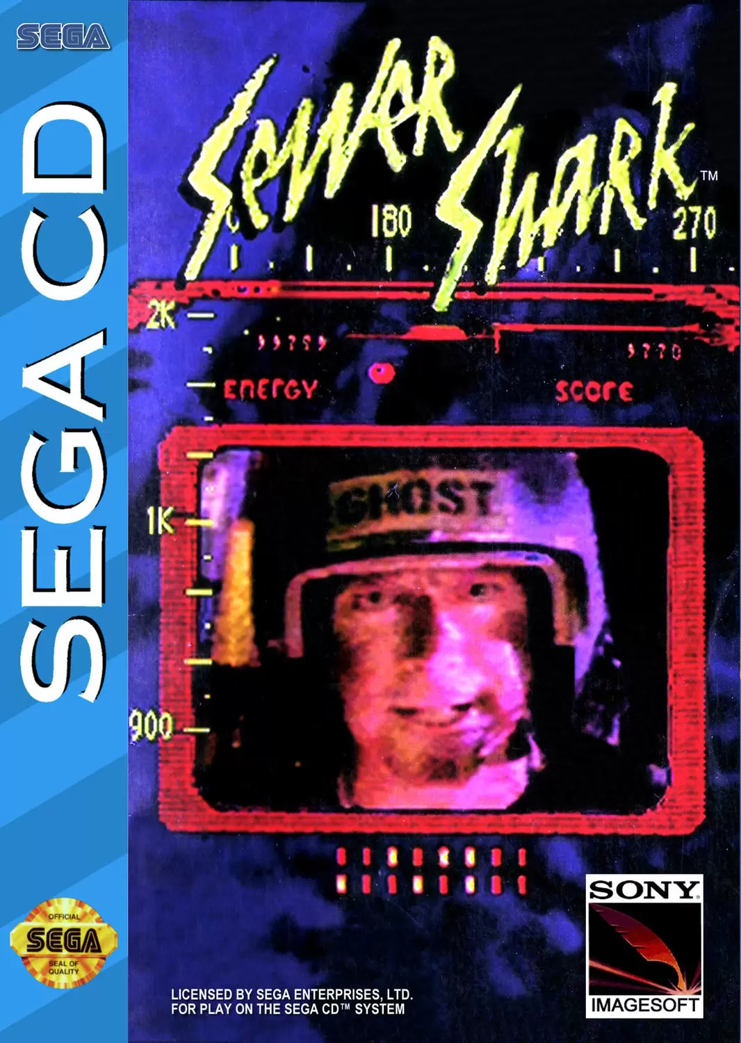 SEGA Mega CD Games - Sewer Shark