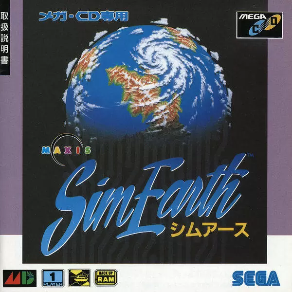 Jeux SEGA Mega CD - Sim Earth: The Living Planet