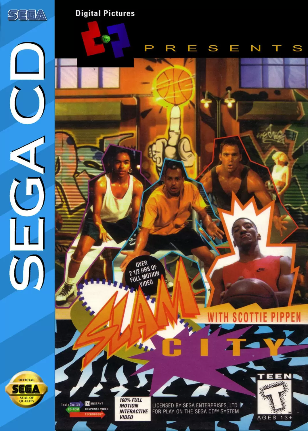 Jeux SEGA Mega CD - Slam City with Scottie Pippen
