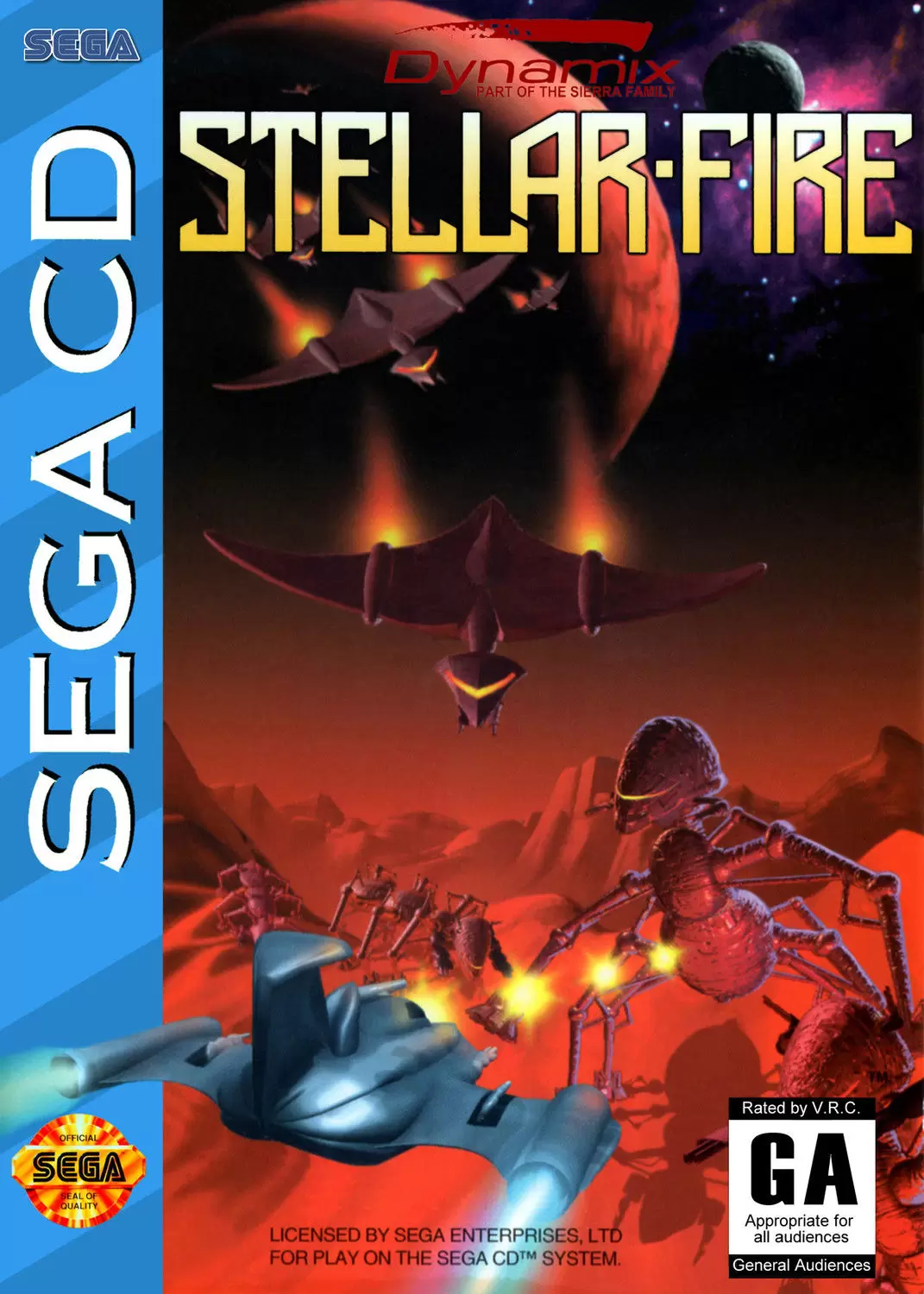 Jeux SEGA Mega CD - Stellar-Fire