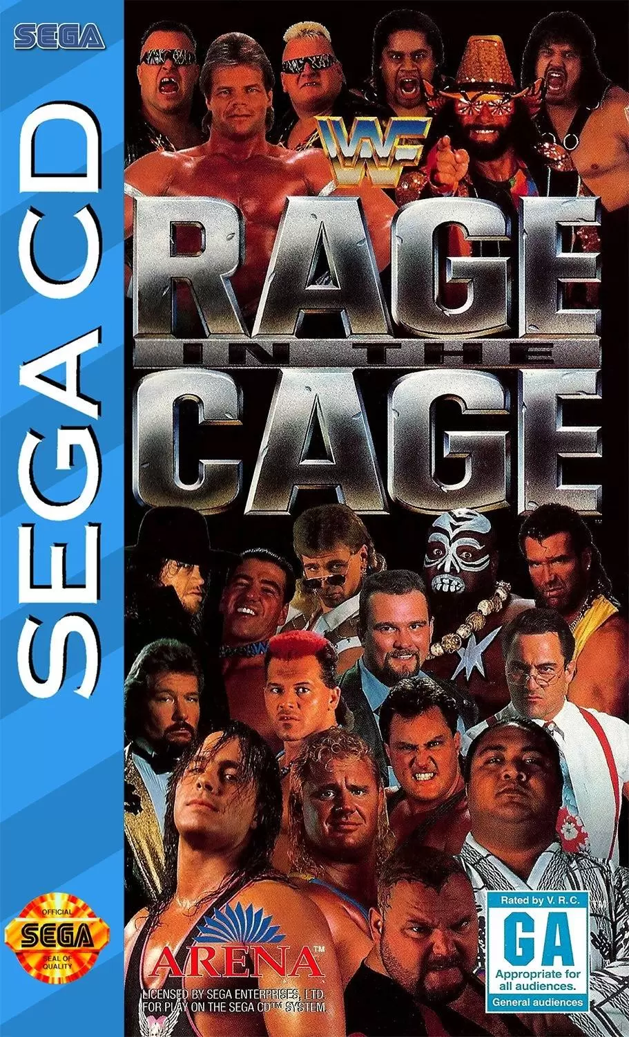 SEGA Mega CD Games - WWF Rage in the Cage