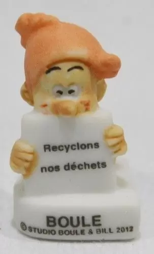 Fèves - Boule et Bill Ecolo - Boule recyclons nos déchets