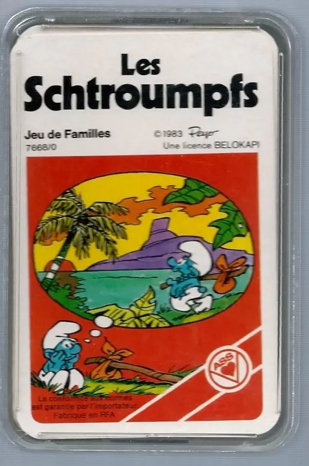 Jeu des 7 Familles - Jeux des familles Schtroumpfs