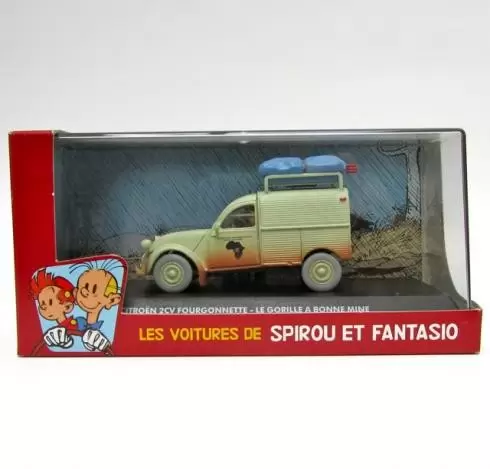 Les voitures de Spirou et Fantasio - Editions Atlas - Citroën 2 CV fourgonnette - Le gorille a bonne mine