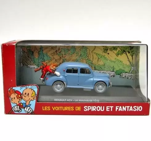 Les voitures de Spirou et Fantasio - Editions Atlas - La Renault 4CV - La mauvaise tête