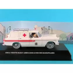 Simca Vedette Marly Ambulance - Le nid des Marsupilamis