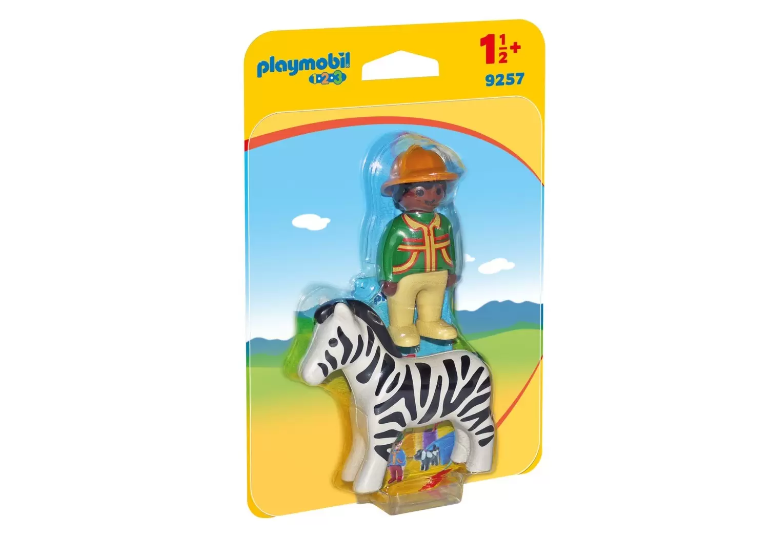 Playmobil 1.2.3 - Ranger with Zebra