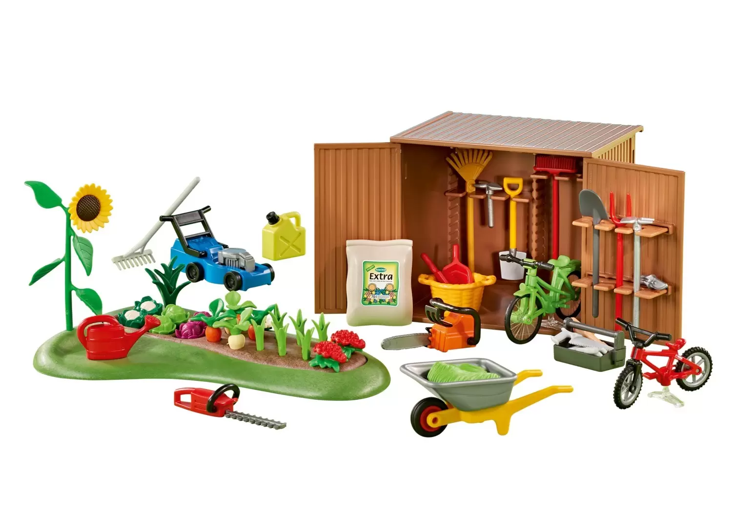 Playmobil Houses and Furniture - Tool shed with small vegetable garden