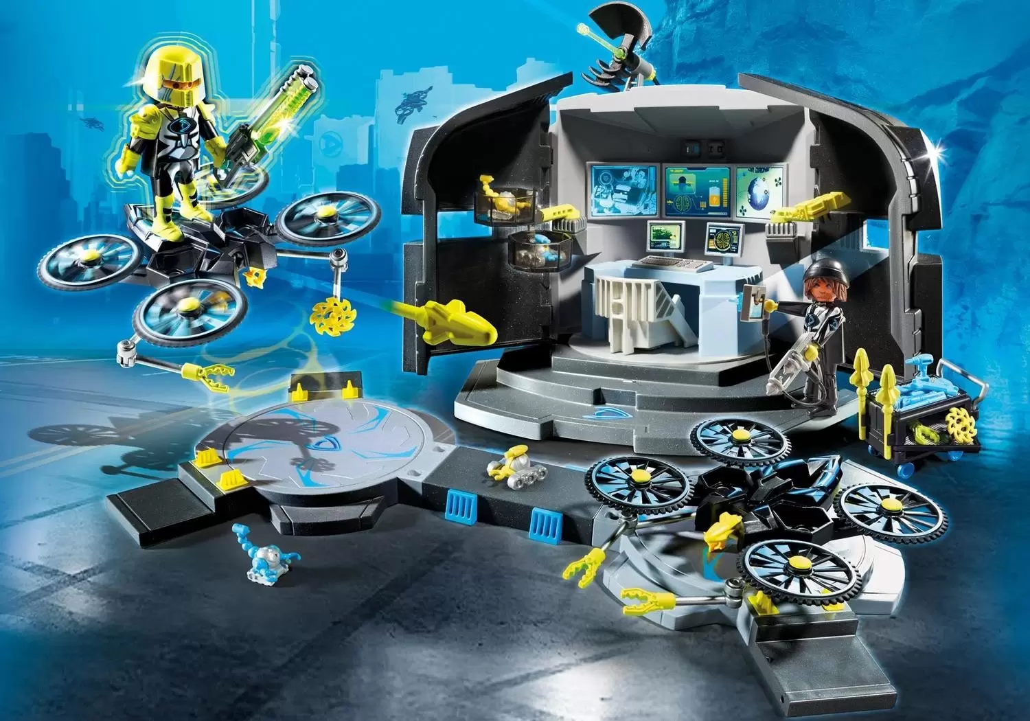 Playmobil Top Agents - Centre de commandement du Dr. Drone