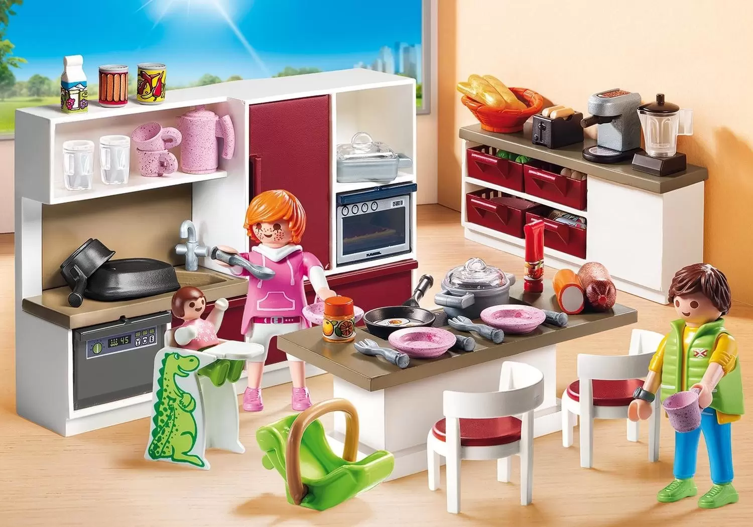 Playmobil Houses and Furniture - Large family Kitchen