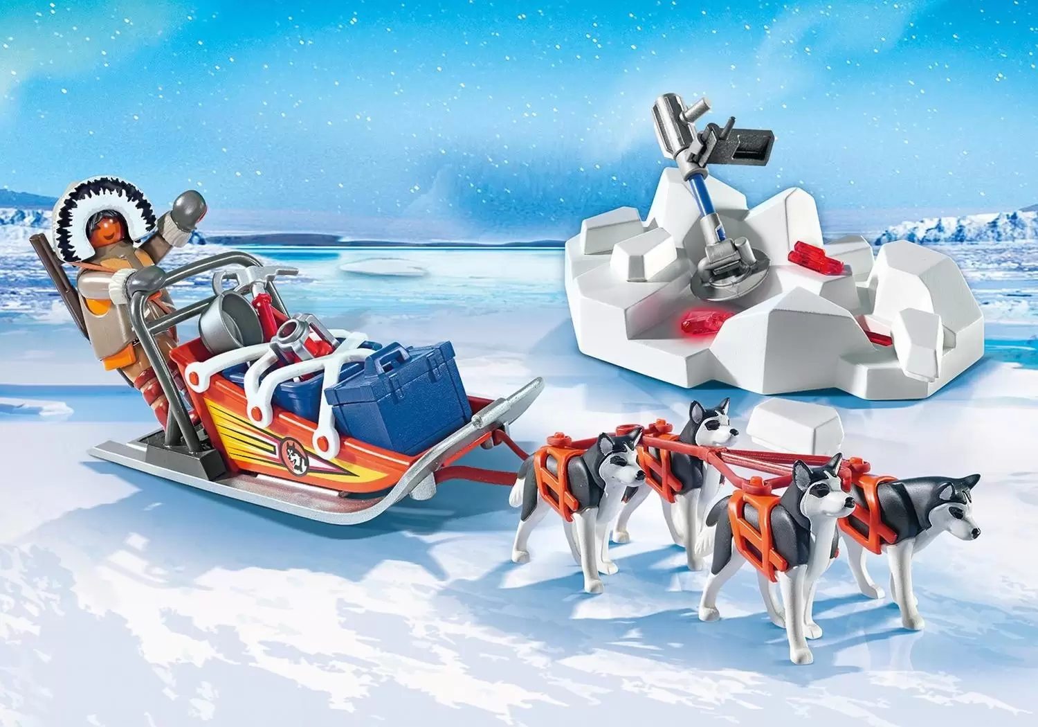 Plamobil North Pole - Husky-Drawn Sled