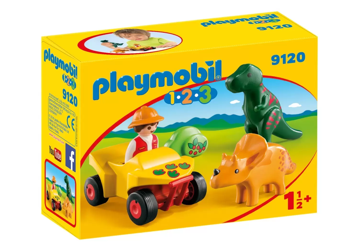 Playmobil 1.2.3 - Explorer and dinosaurs