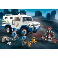 Playmobil 3166 Police Van Intervention Team Truck Rescue green 2003 used
