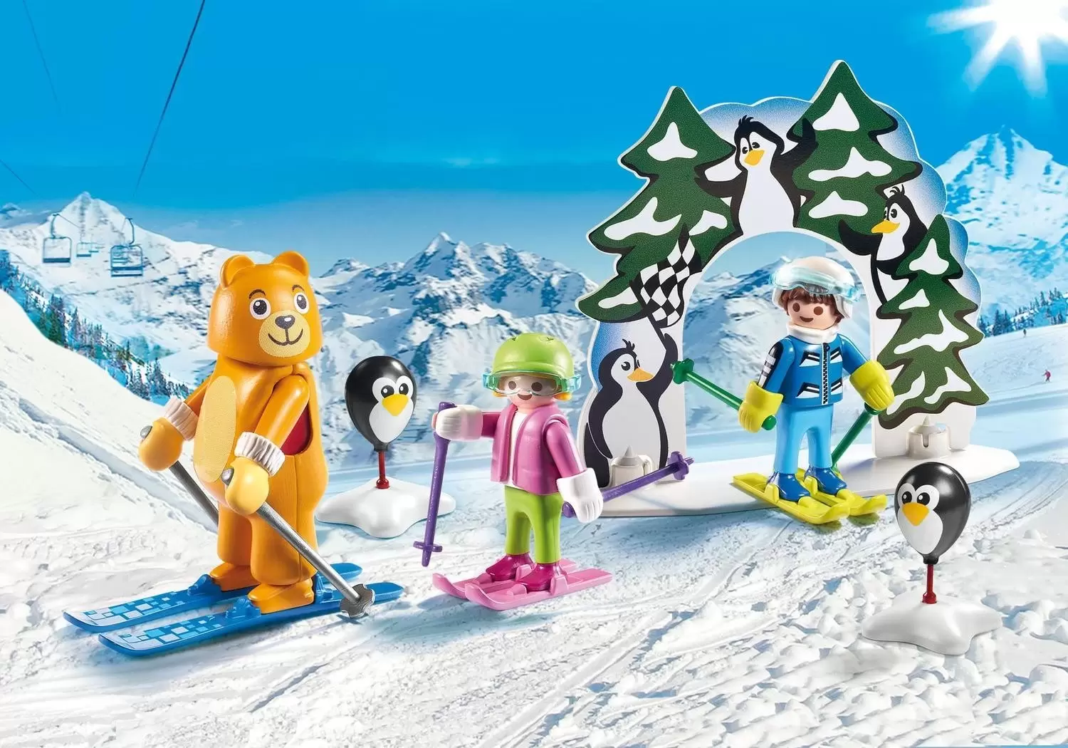 Playmobil Sports d\'hiver - Moniteur de ski avec enfants