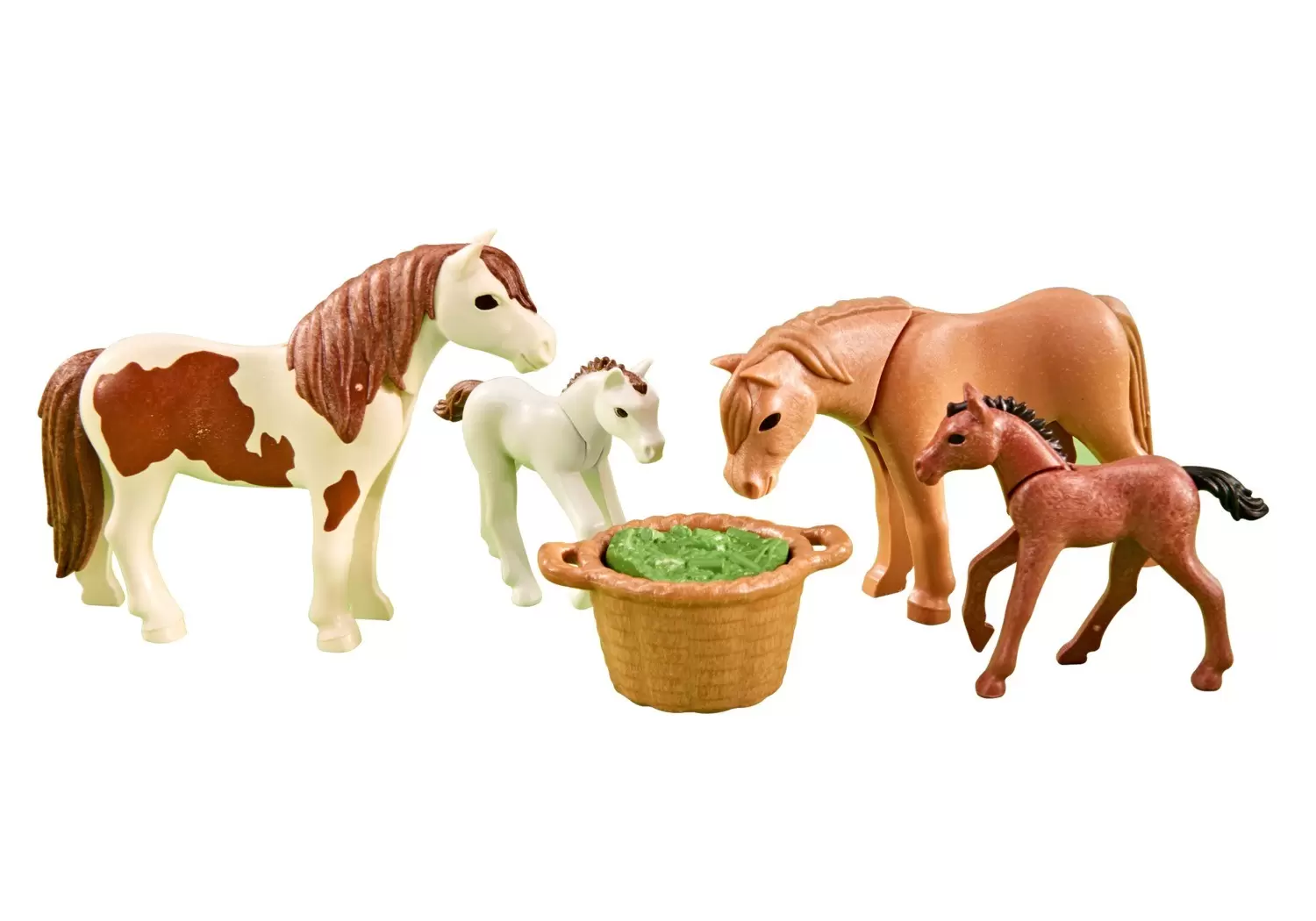 Plamobil Animal Sets - Ponys with foals