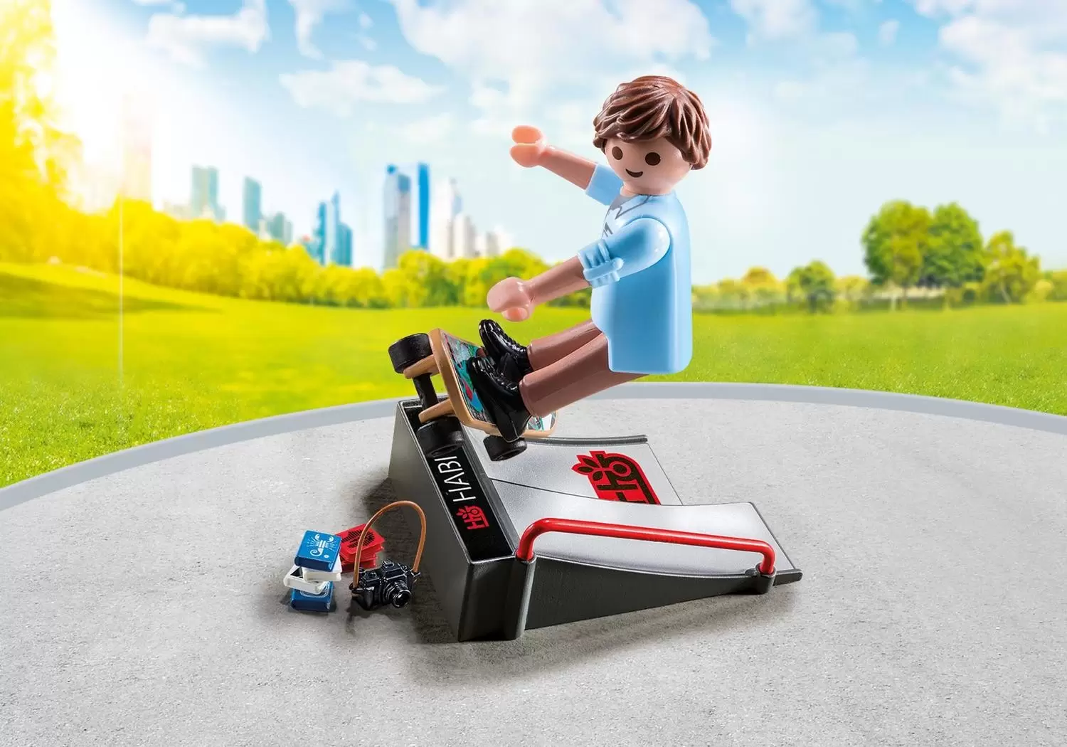 Playmobil SpecialPlus - Skateur avec rampe