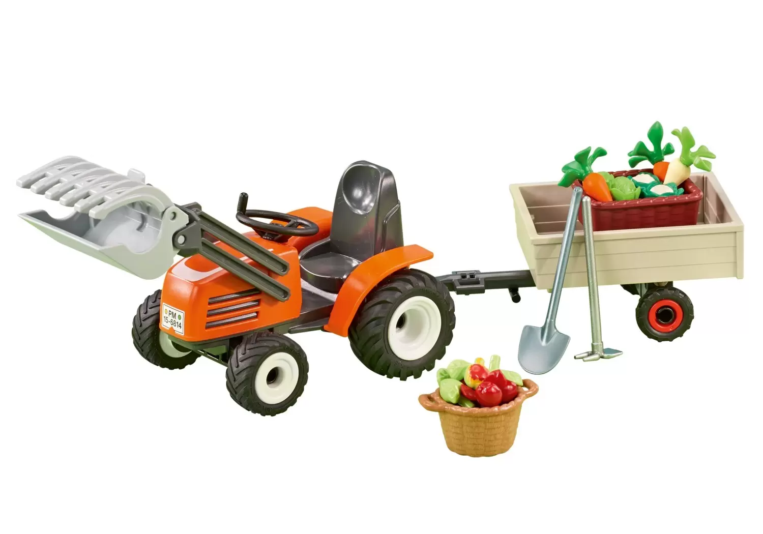Playmobil Fermiers - Tracteur avec remorque