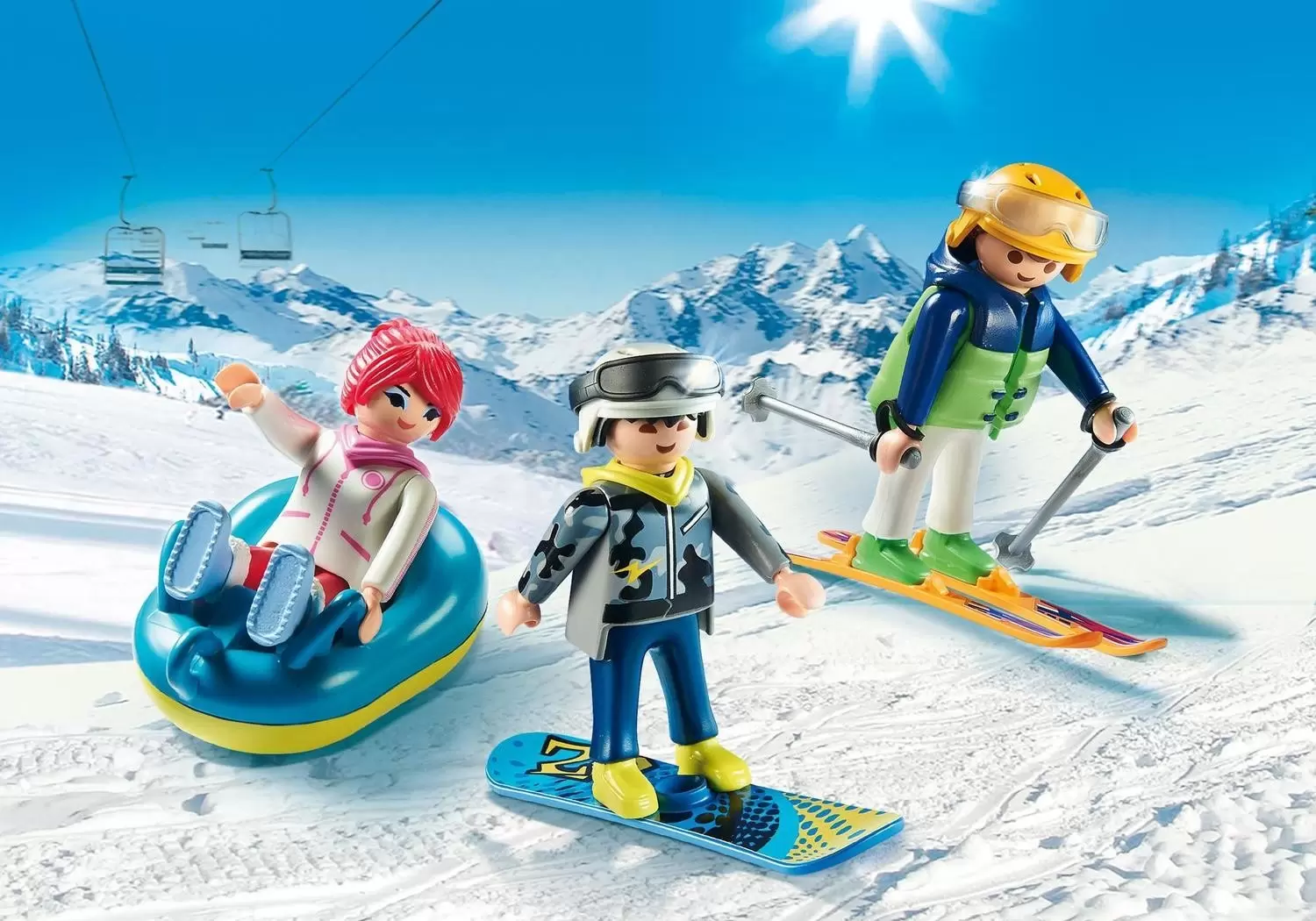 Playmobil Sports d\'hiver - Vacanciers aux sports d\'hiver