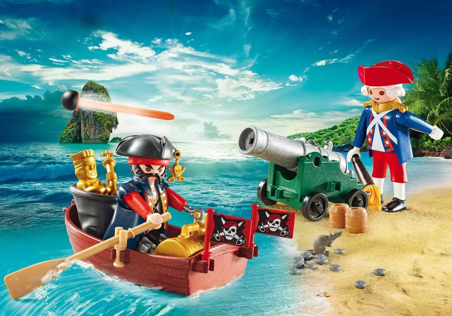 Playmobil Pirates - Valisette Pirate et Soldat